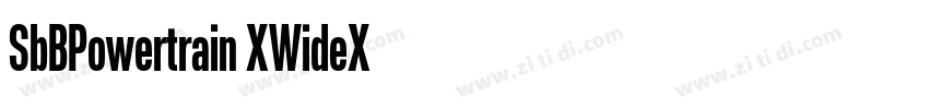 SbBPowertrain XWideX字体转换